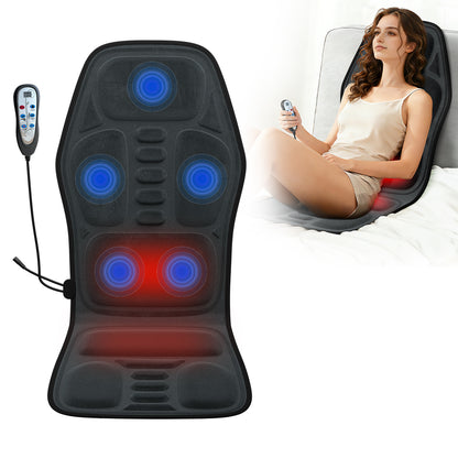 Neues Massagekissen mit Wärme, Nacken- & Rückenmassage, 9 Modi & Intensitäten, tragbar für Zuhause & Büro, mit Timer.