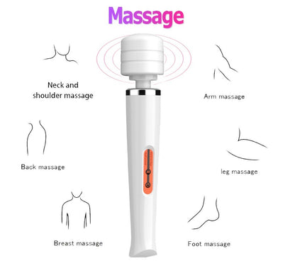 Magic Wand Massagegerät – 10 Stufen Vibrationsmassage für den ganzen Körper