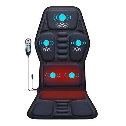 Neues Massagekissen mit Wärme, Nacken- & Rückenmassage, 9 Modi & Intensitäten, tragbar für Zuhause & Büro, mit Timer.